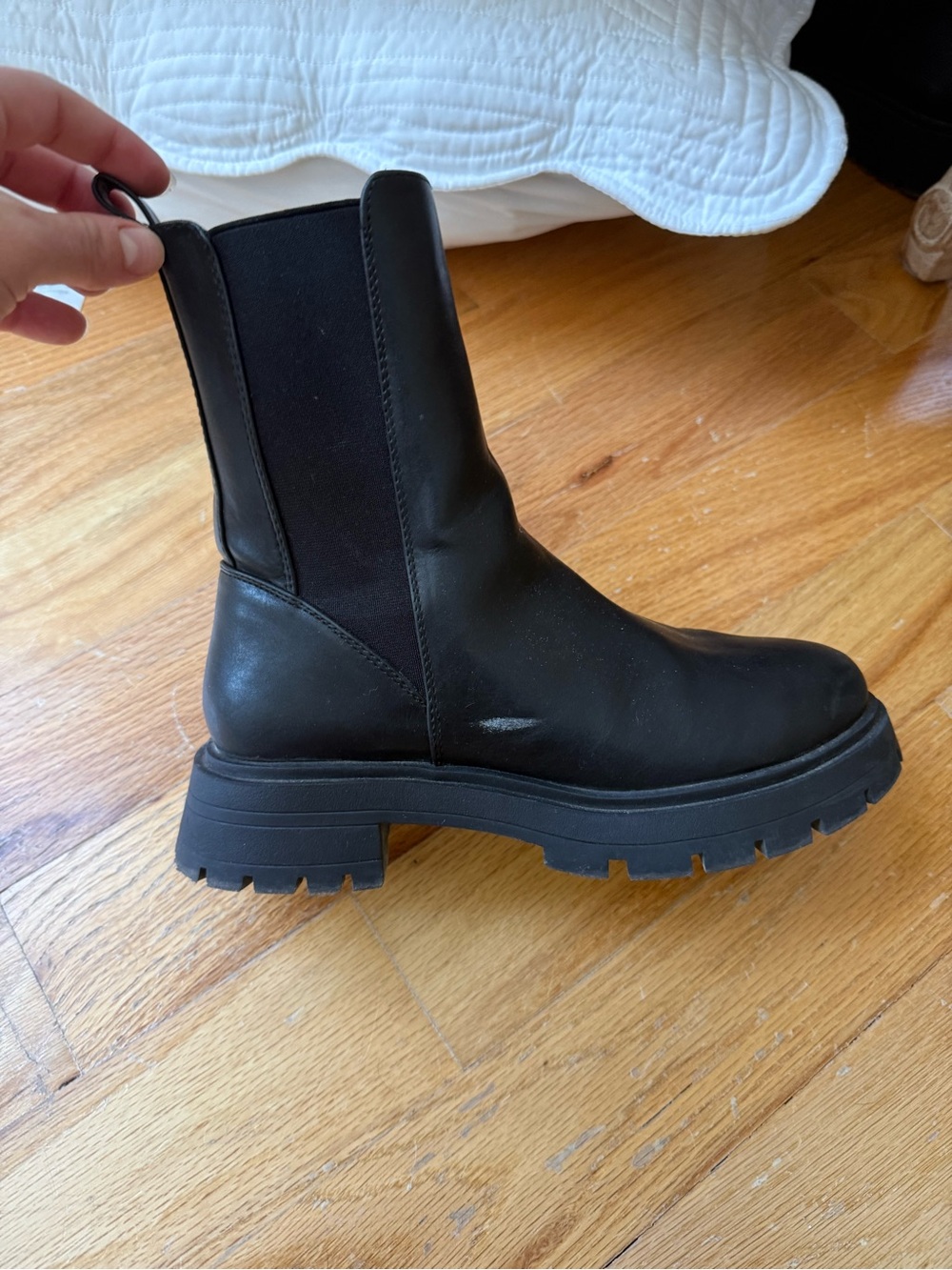 ASOS Black Chunky Lug-Sole Chelsea Boot